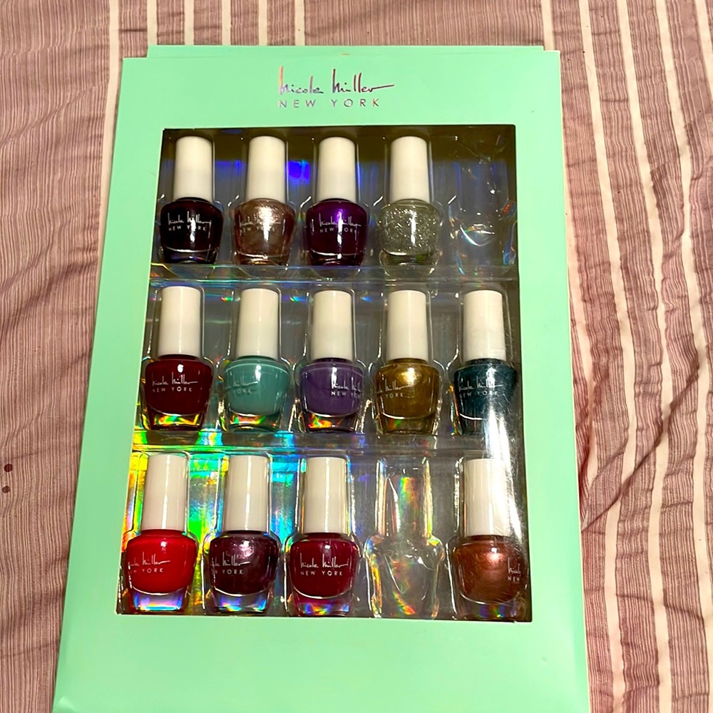 Box of Nicole Miller Nail Polishes